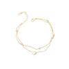 YHB020 S925 Sterling Silver Heart Pendant Bracelet - Korean Style Summer Jewelry for Women