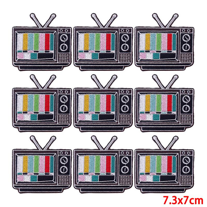 10 Pcs/lot Wholesale Embroidery Patch Iron On Patches For Clothing Patches On Clothes Jackets Decor Applique Sew Supplies