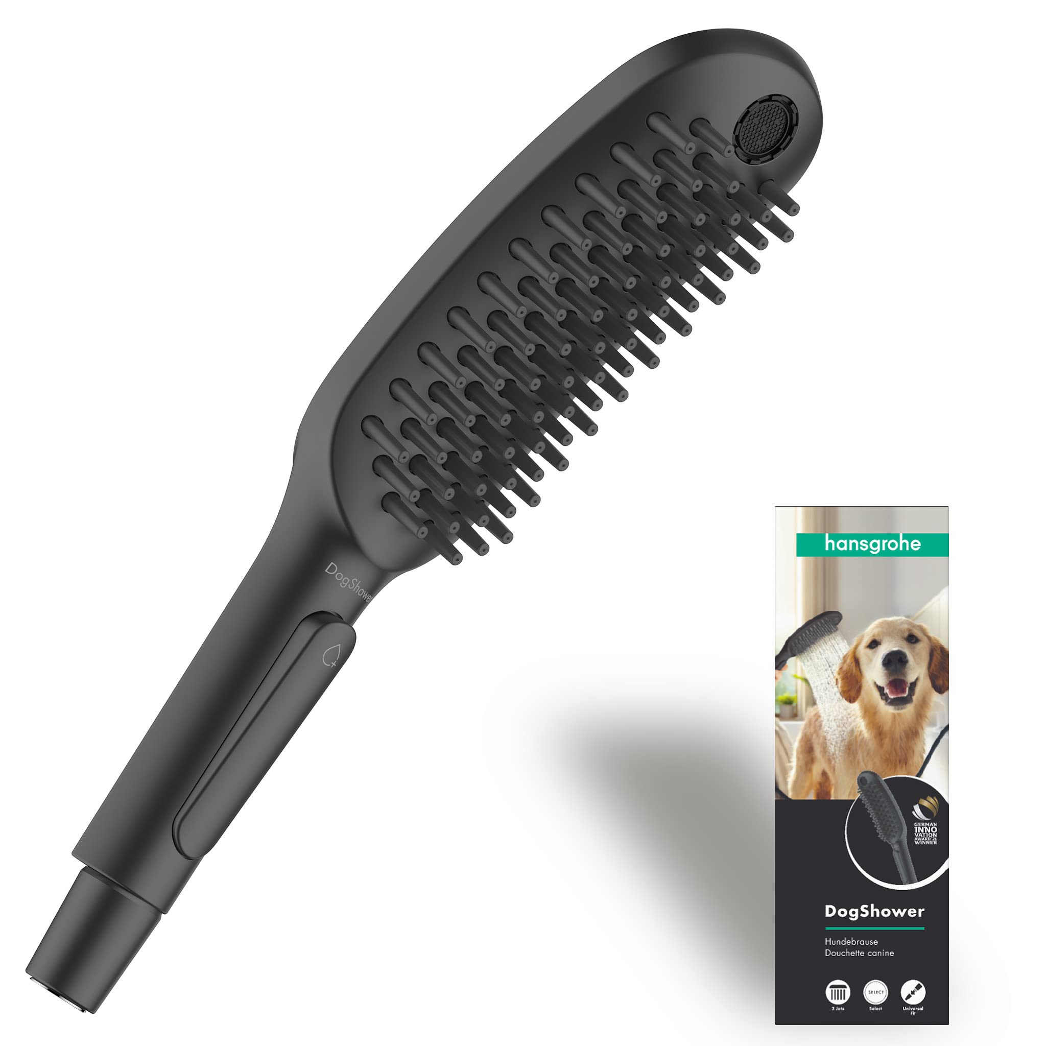 

Dog shower head, dog shower, for dogs, dog, pet, shower head, dog shower, medium and large dogs, bath, silicone, DogShower150MB, Hansgrohe