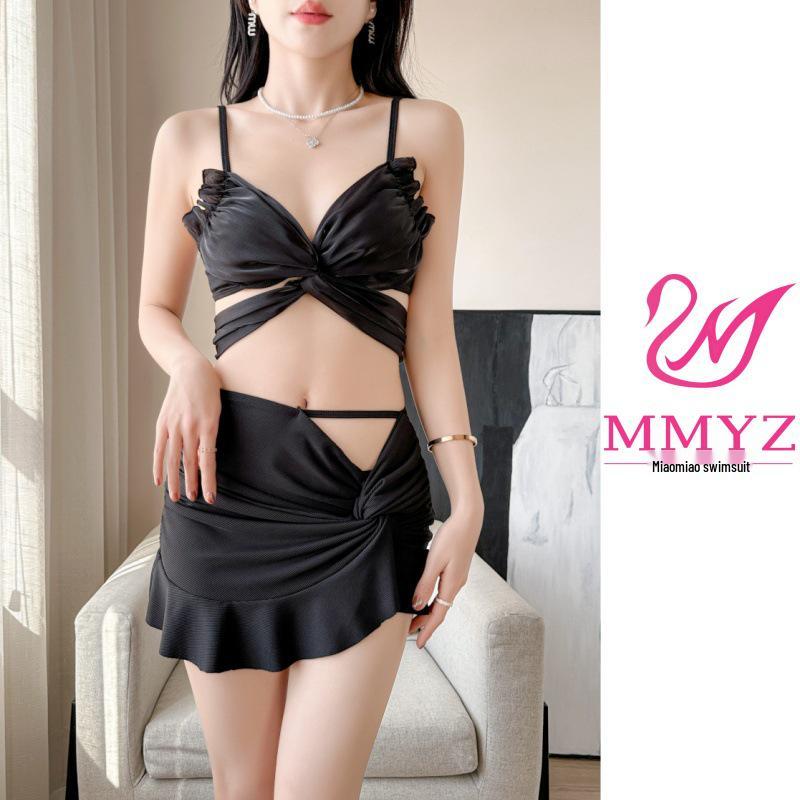 

Женский купальник-тройка в стиле феи: Похудение, Отбеливание, Сексуальный с деталью в виде банта - Идеально для горячих источников M (95-105 lbs)