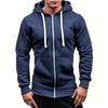 Men's Casual Color Pullover Hoodie for Spring and