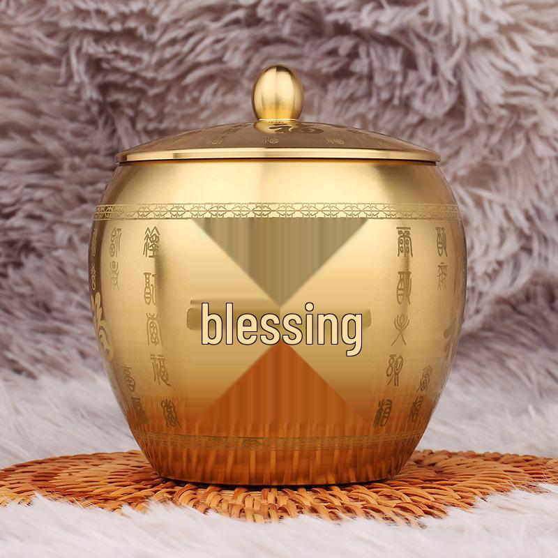 

Brass Tea Can - Creative Copperware for Office Tables