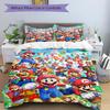 Mario Bros Adventure Time Print 3Pcs Bedding Setduvet Cover With 2 Bedropillowcase Home Birthday Gift