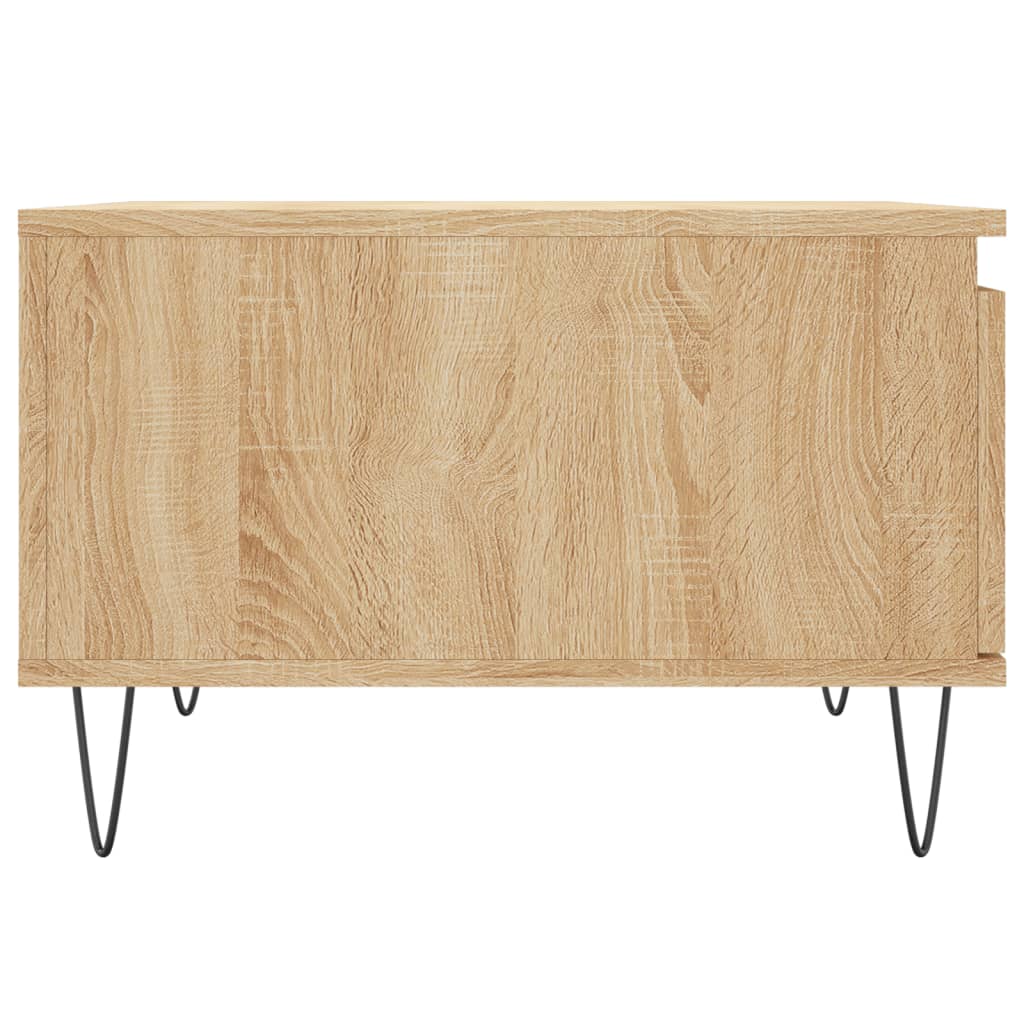 Coffee Table Sonoma Oak 55x55x36.5 Cm Engineered Wood