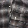 NUMBER (N)INE Excellent Condition Ombre Check Shirt, Portland Period, Men's, Black and Brown, Size 2, F08-NS007, 08AW Tops 2 Black / brownUsed