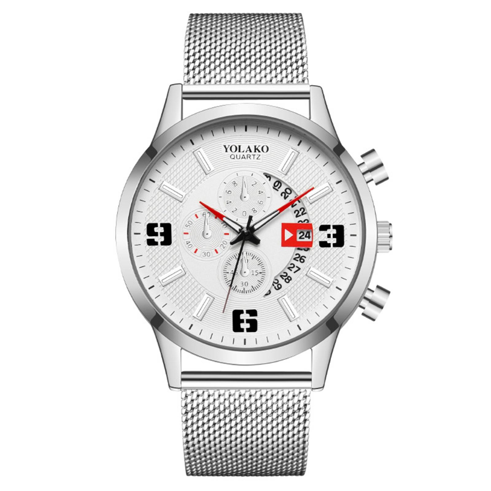 

Men s Luminous Running Alarm Clock Watch One Size