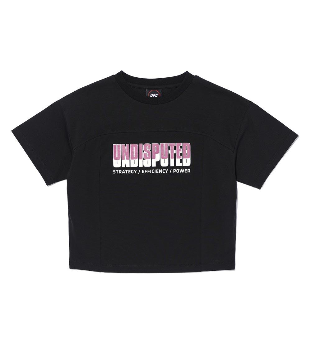 Ufc Sports Ufc Ut Back Slit Crop T-Shirt Black U1Sst1240Bk Black/M