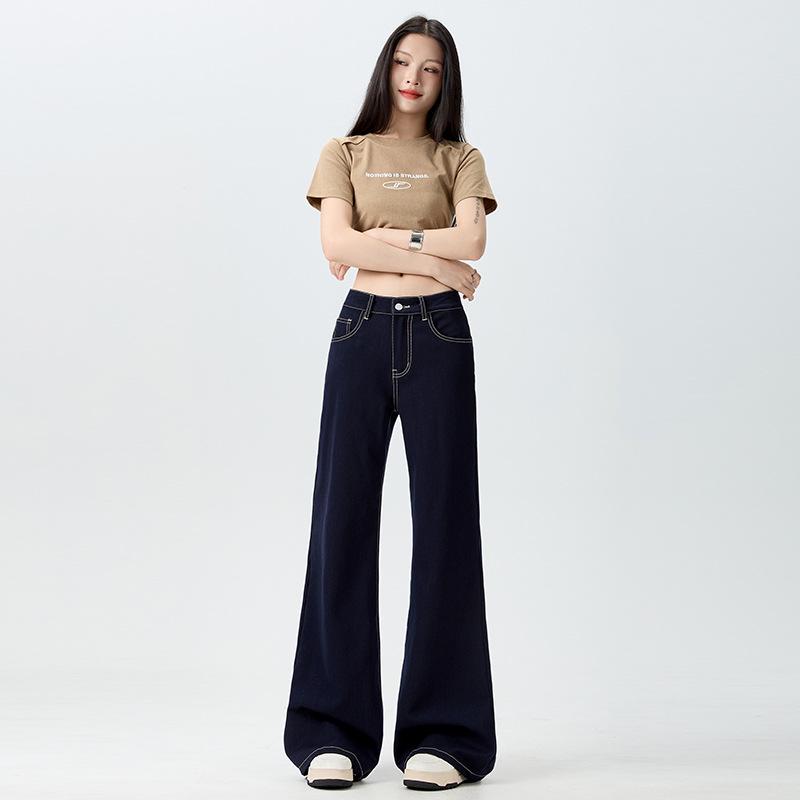 

Women s 2025 High-Waisted Loose Wide-Leg Flare Jeans - Flattering, Summer-Ready, Non-Cling Fit L