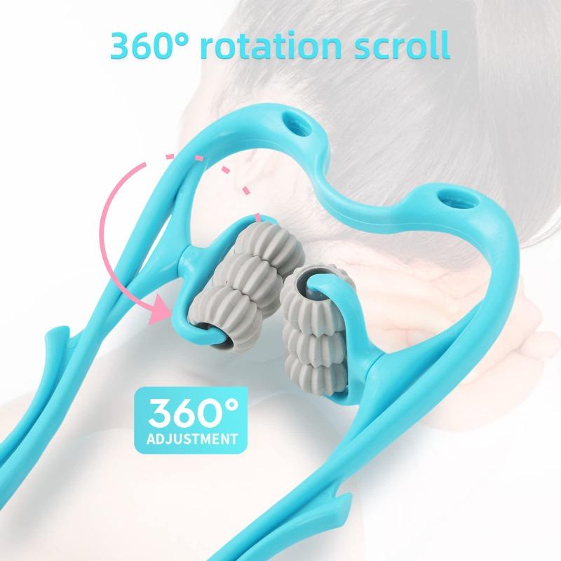 Multi-functional Manual Six-wheel Neck Massager, Massage and Soothing Roller Massage Tool
