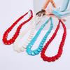 Elegant Boho Artificial Turquoise Necklace Long Pendant For Travel And Events