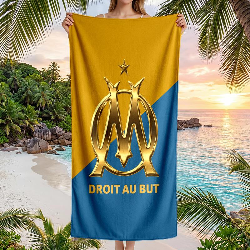Telo da Spiaggia Asciugatura Rapida in Microfibra Assorbente Portatile da Viaggio Nuoto Olympique Lyonnais FC