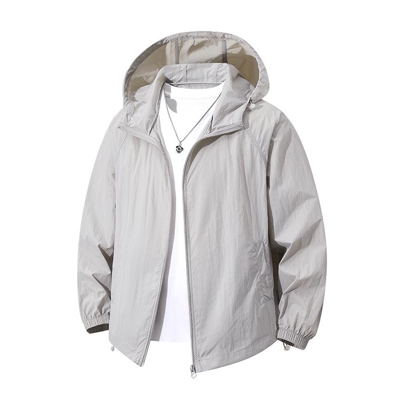 Giacca Invernale da Uomo Taglie Forti Multicolore Leggera Imbottita in Cotone con Cappuccio Staccabile