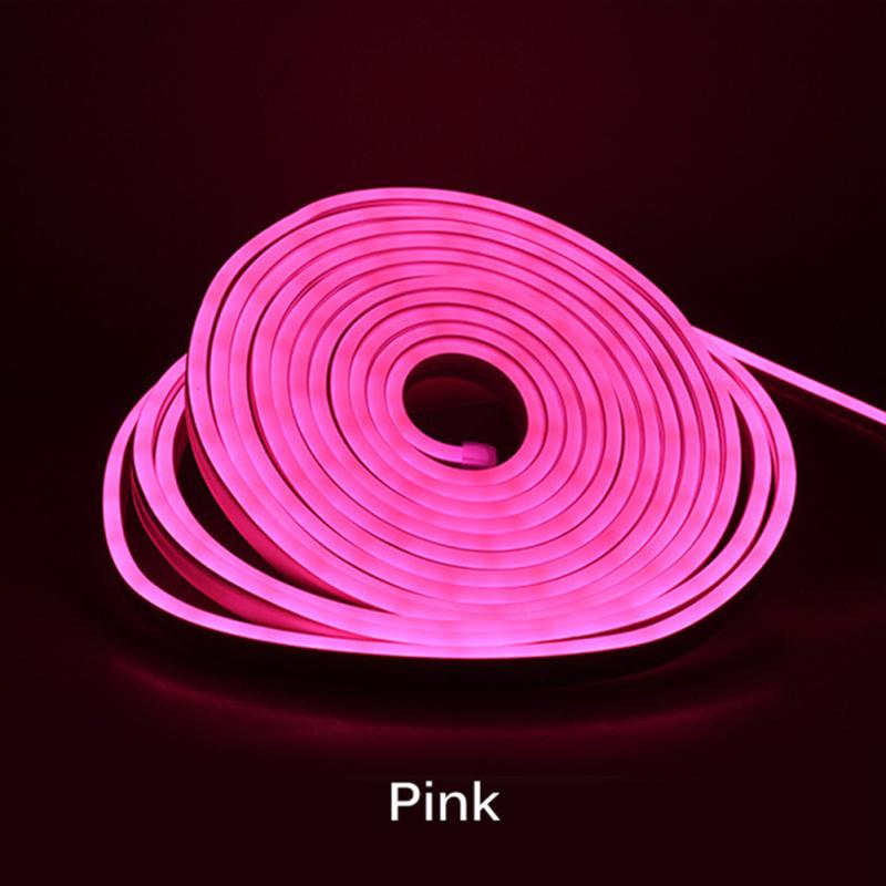 Led Flexible Silicone Neon Light Strip Set 2835 5m 12v Low Voltage 6x12 Waterproof Flexible Light