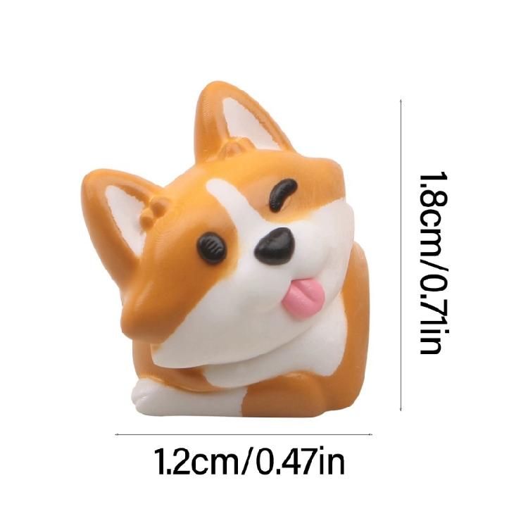 ESC ABS Keycaps Corgis Butt 3D Animal Keycaps for Mechanical Keyboards Enthusiasts
