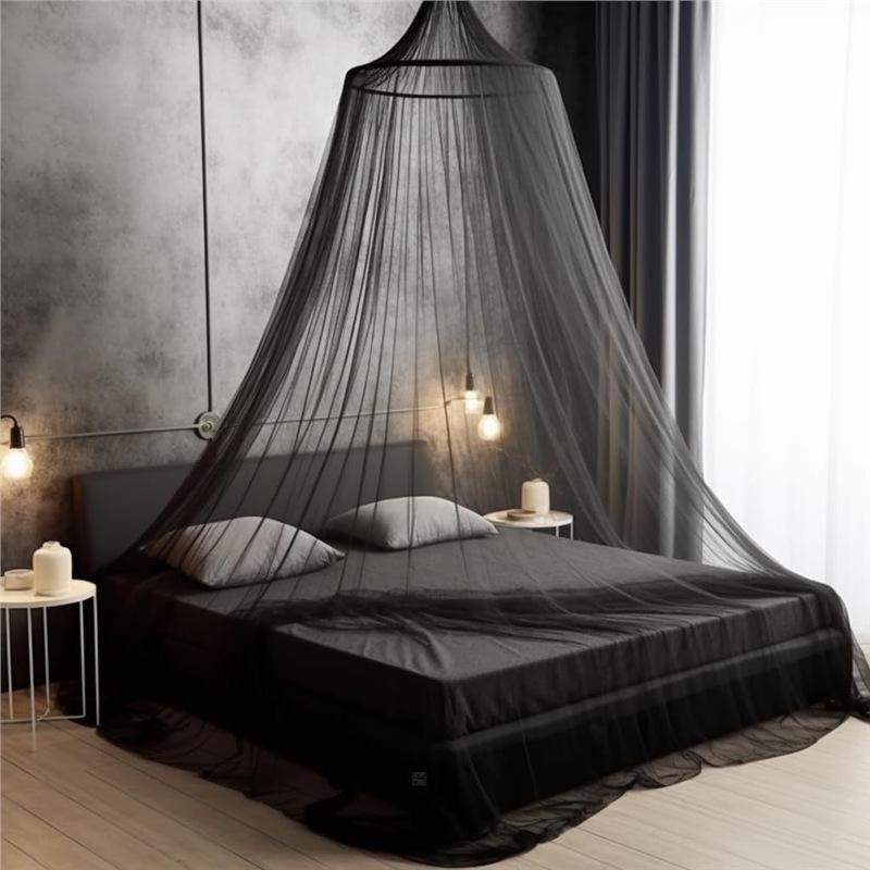 Summer Mosquito Net Canopy: Encrypted Folding Dome for Princess Bed with Free Installation