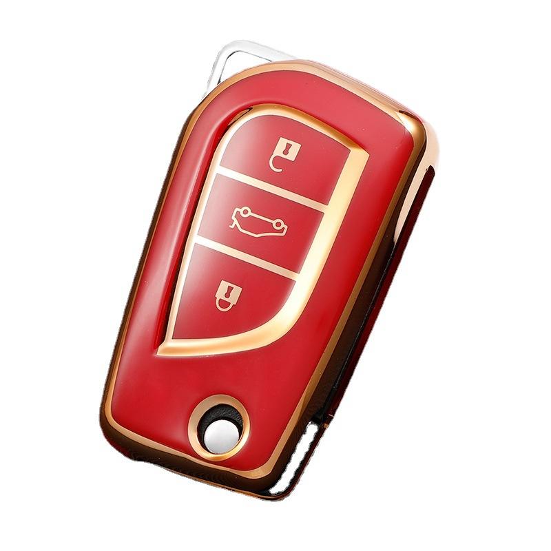 For Toyota Car Key Cover Corolla Camry Leiling Rizhi Highlander RAV4 Dazzling Case Buckle