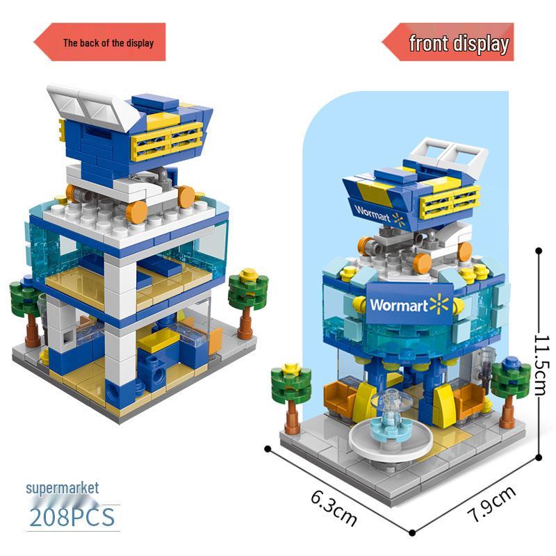 6-in-1 Kids' Building Block Set: Train, Robot, Tank, Police - Compatible Blocks for Boys & Girls
