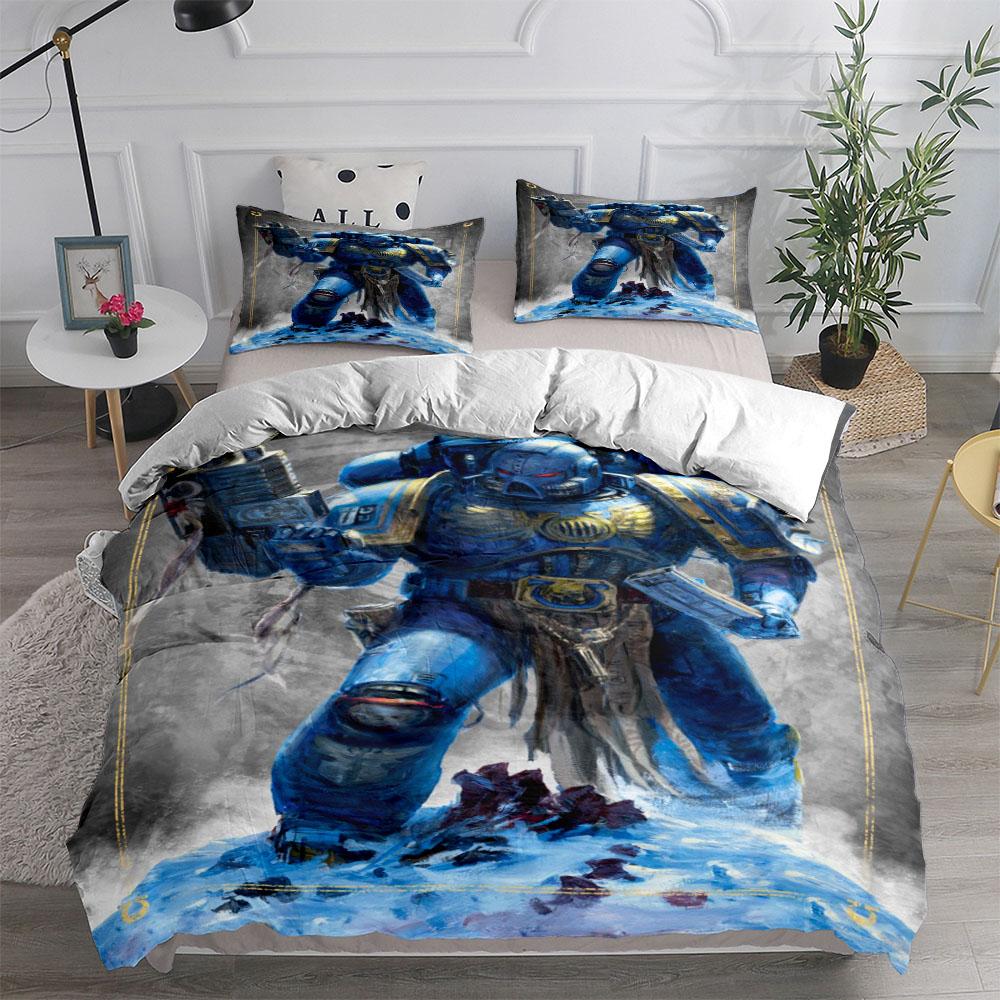 

097 Shin Getter Robot Duvet Cover Set King Queen Double Full Twin Single Size Bed Linen Set EU single(135x200cm)
