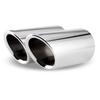 2PCS Car Exhaust Tips For Volkswagen VW Tiguan 2017 2018 2019 MK2 Exhaust Muffler Tail Throat Pipe Trim Accessories Styling