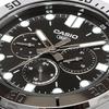 Casio Standard Quartz Watch Silver and Black Metal Overseas Model Men's MTP-VD300D-1E