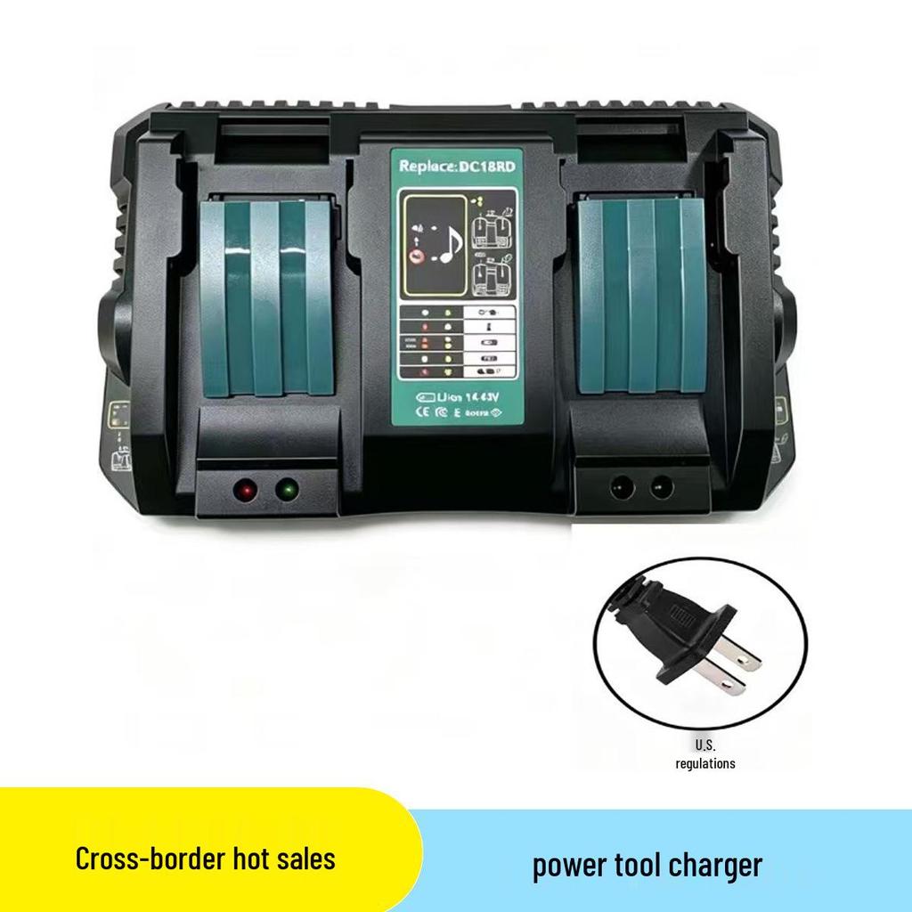 Compatible with Makita DC18RD Dual Slot Charger 14.4-18V 6A