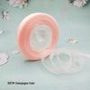 Cinta de Hilo de Nieve Transparente de 1,2 cm para Manualidades: Ganchillo, Accesorios para el Cabello, Lazos, Regalos, Empaque para Pasteles y Cajas, Cinta de Seda