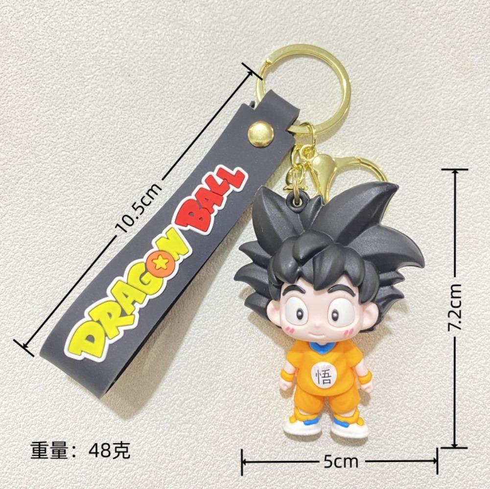 New Fashion Bag Accessories Cartoon Goku Vegeta Super Saiyan Keychain Kawaii llavero Gift for Fans&Couples(Birt