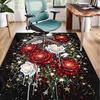 Starry Night Roses Office Rug Chair Mat, Entryway Carpet, Suitable for Front Door, Bedroom, Living Room, Desk, Holiday Gift