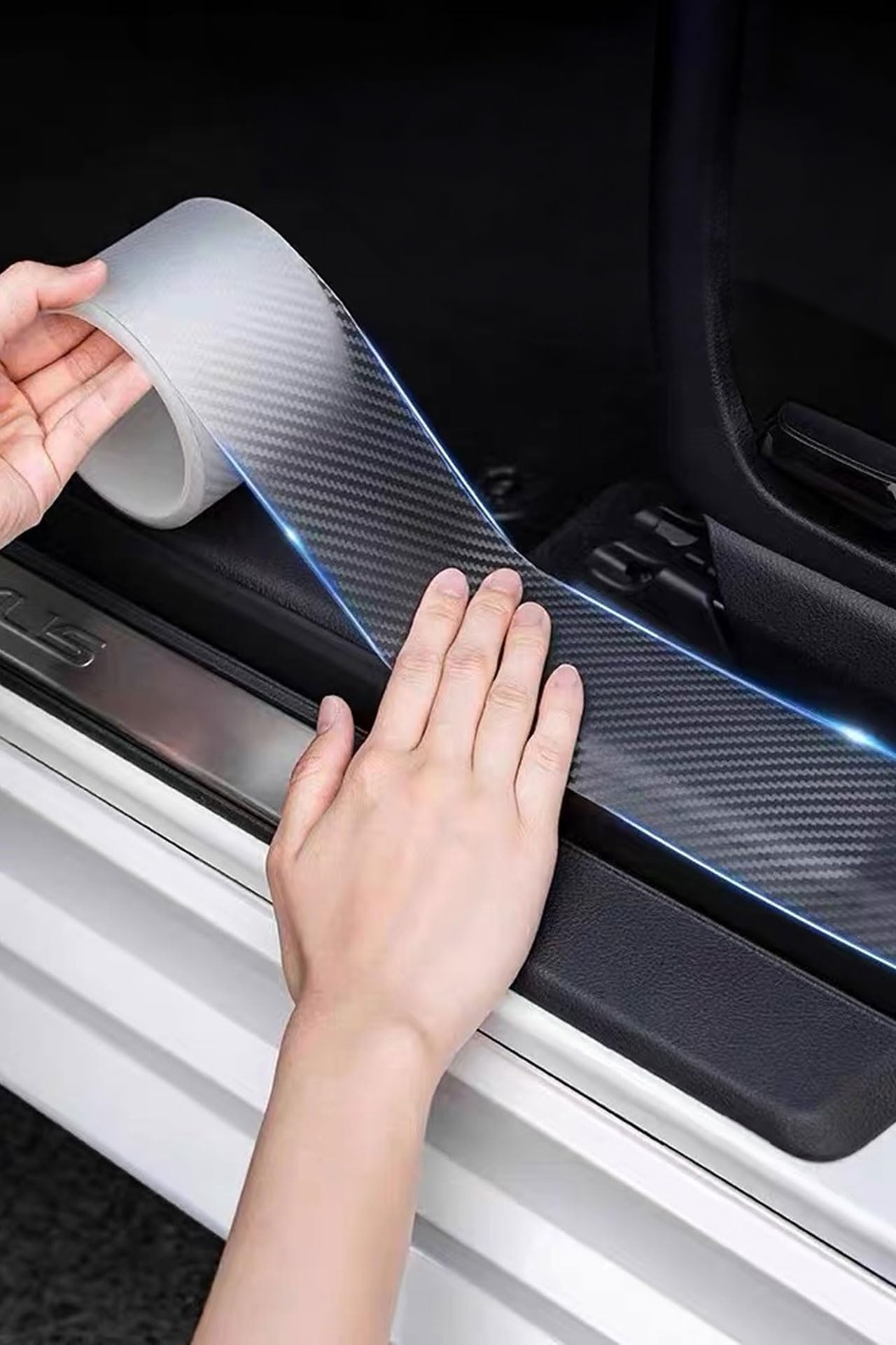 

Car Side Step Guard Side Step Protector Film Protection Anti-Scratch Scratch Hide Bumper Protection