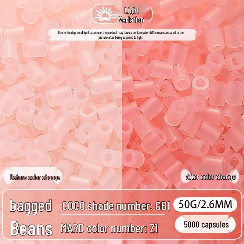 Mard Family Perler Beads P Series Pearlescent Colors 2.6mm Refill Pack - 50g Fused Beads