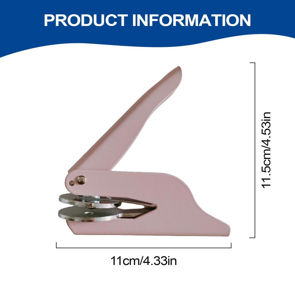 Personal Book Embosser Embossing Stamp Handheld Elegant Wedding Invitations Envelopes Paper Embossed For Women Teachers Home