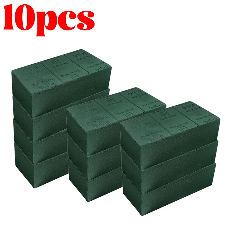 Blocco di Spugna Floreale Verde Fai da Te Spugna per Composizioni Floreali Mattoni Assorbenti Secchi Umidi per Fiore Compleanno Matrimonio Decorazione Giardino
