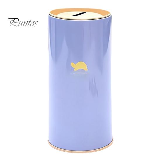 Hucha de Metal de Gran Capacidad con Diseño de Patrón Animal para Niños, Hucha Cilíndrica, Herramienta de Gestión Financiera