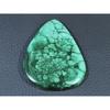 38X48X5MM Natural Malachite Flower Design Pear Cabochon Loose Gemstone118Cts D-470