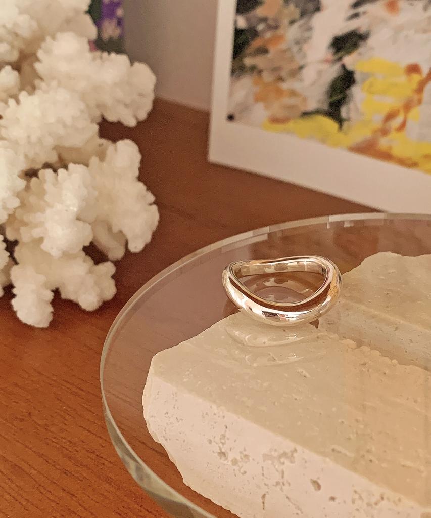 Code.H (Silver 925) Wave Bold Ring