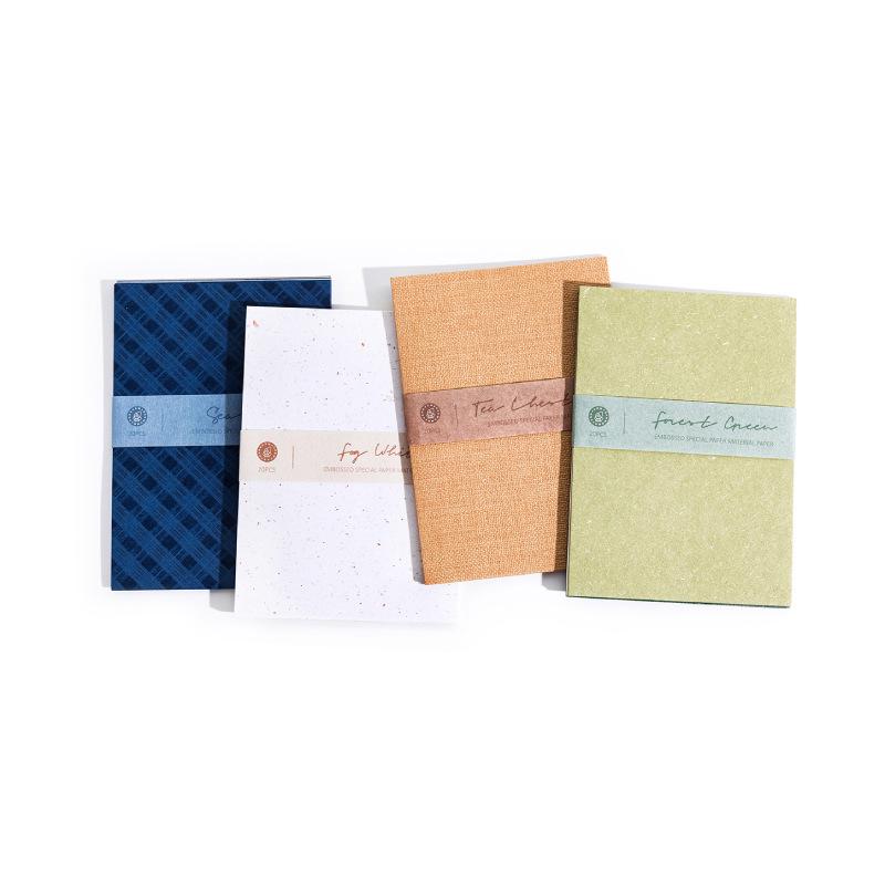 MoMo Textured Post Office Series Non-Adhesive Salt Style Paper for DIY Journal and Collage.