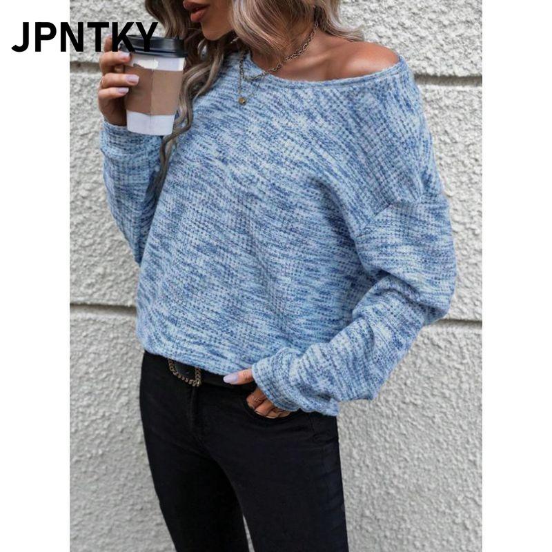 JPNTKY Women's Fashion Casual O-Neck Long SleeveBlouses & Shirts