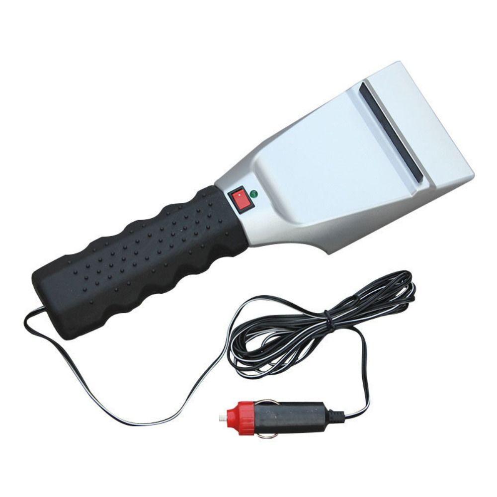 Rubber Wiper Electric Heated Snow Scraper 12V Heated Ice Remover Car Ice Scraper  Winter Use