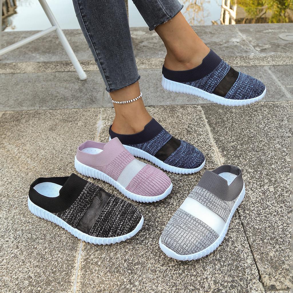 Women Mesh One-pedal Comfortable Soft-soled Shoes, Casual Lazy Shoes