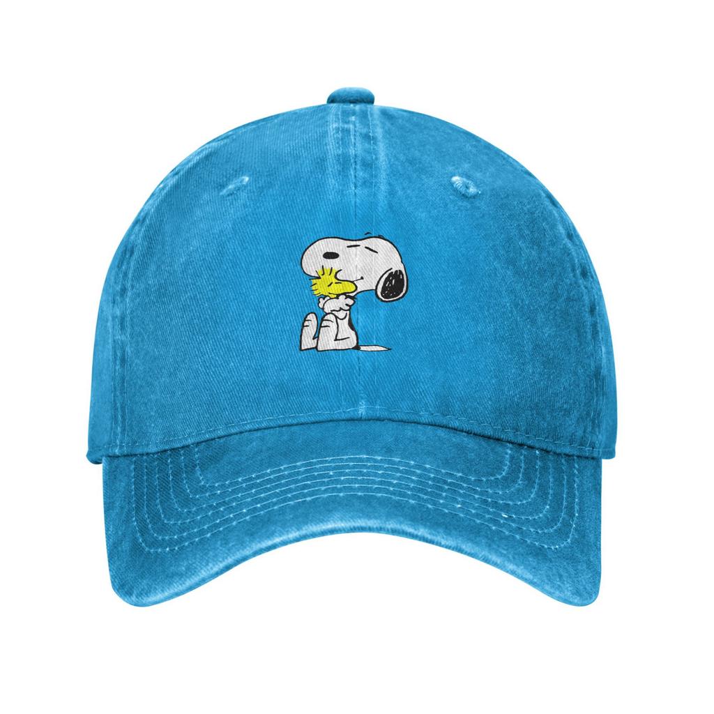 Cartoon Hund umarmt seinen Freund Gewaschene Baseballkappe y2k Cool Sonne Trucker-Kappe Sommer Paar Damen Outdoor Sport Baseballkappen