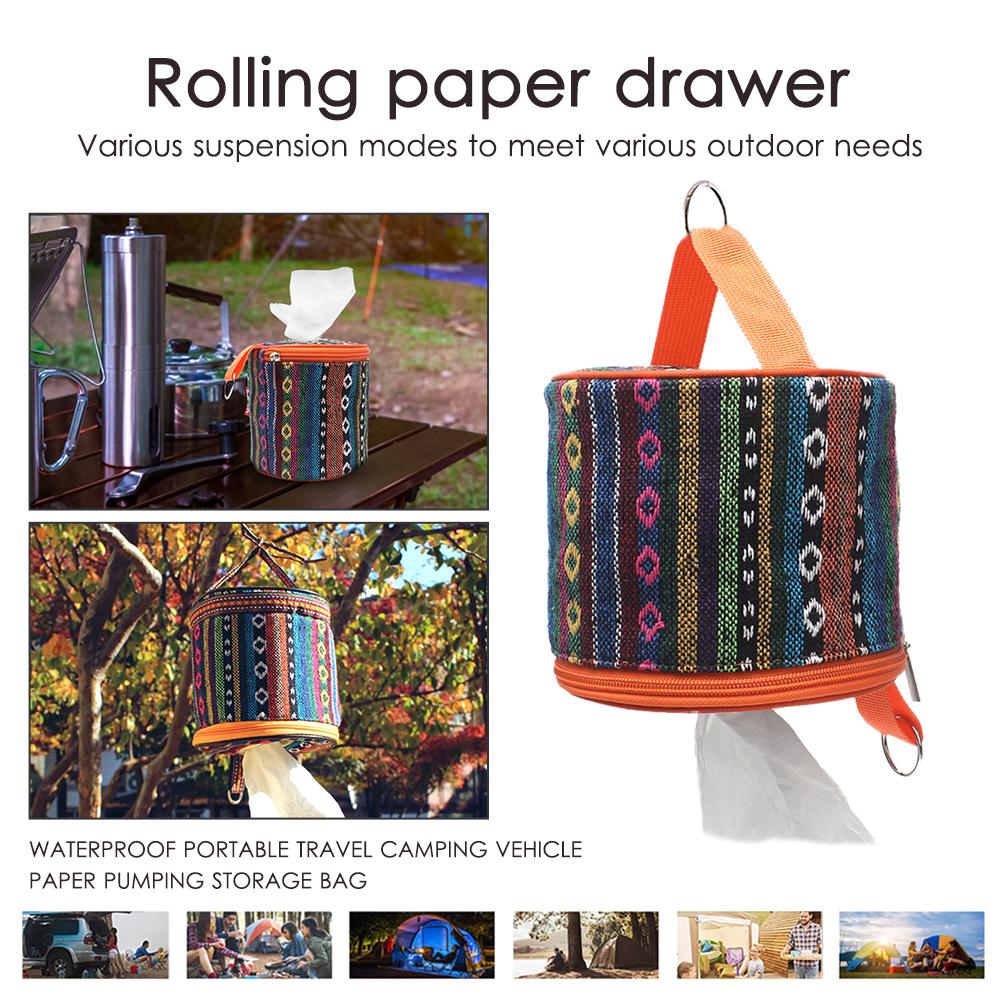 Stan Kempingový Skládací Držák na Toaletní Papír Pouzdro na Ruličku Úložný Box Kapsička Venkovní Aktivity Kempování Turistika Piknik Pouzdro na Ubrousky