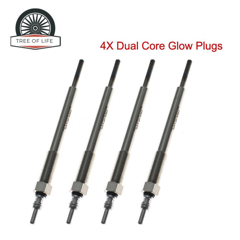 36710-2U000 367102U000 4 PCS 5.4V Dual Core Heater Glow Plugs For Hyundai I30 I40 Tuscon KIA SPORTAGE RIO STONIC 1.6 2017+