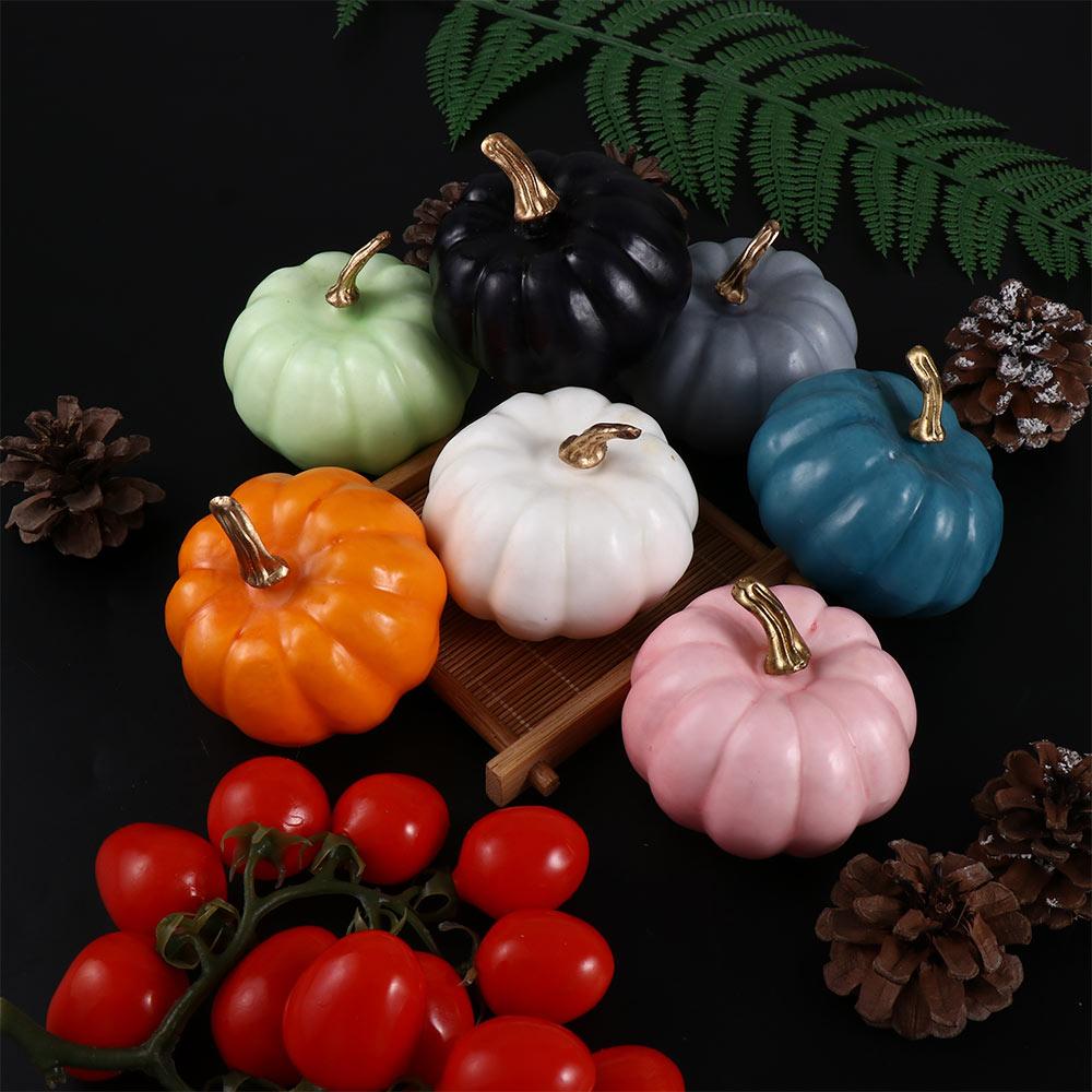 Home Decor Artificial Pumpkin Simulation Pumpkin Model Halloween Decoration Fall Harvest Decor