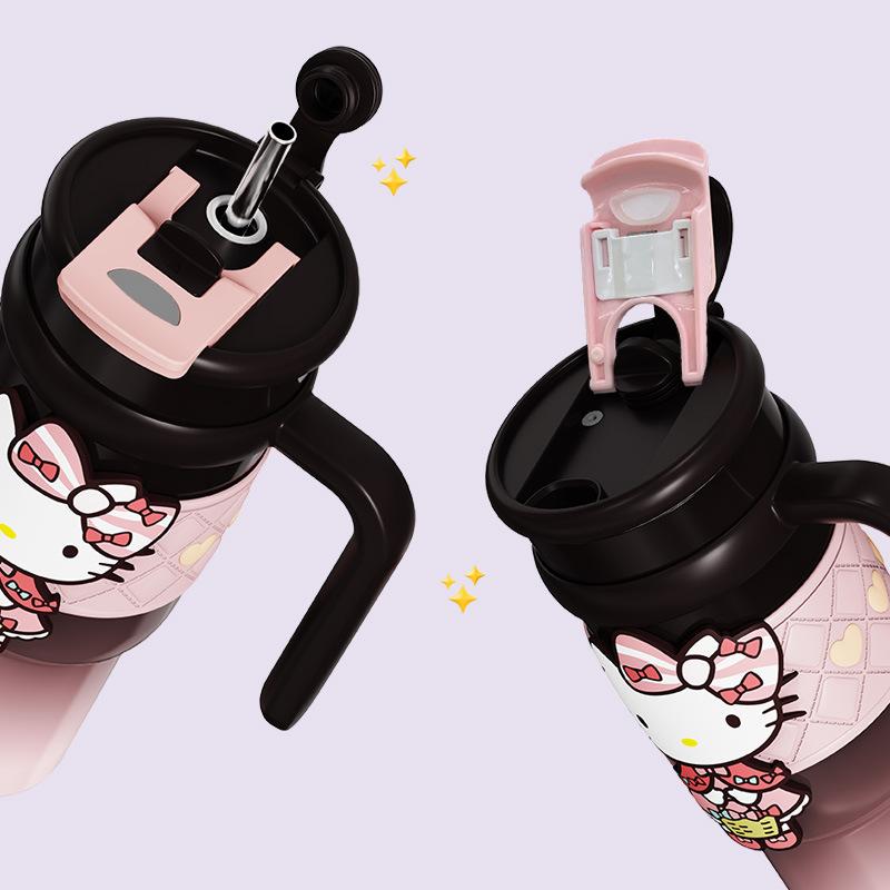Sanrio Hello Kitty Thermos Bottle 316 Stainless Steel Thermos Double Layer Insulation for Cold & Drinks Portable Travel Mug