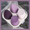 4PCS Ombre Makeup Sponge Set - Vegan Dual Use for Liquid/Powder | Latex-Free Travel Essentials All Skin Types