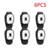 2-10PCS LED Clip Flashlight USB Charging LED Running Lights Multifunction Lightweight Warning Lights for Night Walking Fishing