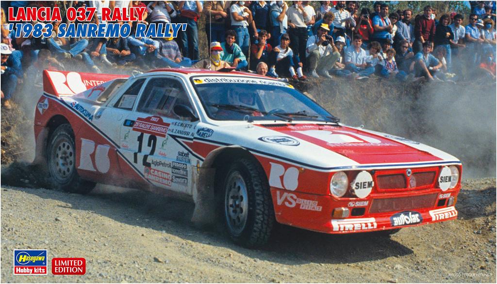 Hasegawa Lancia 037 Rally 1983 Sanremo Rally Plastic Model 20299 1/24