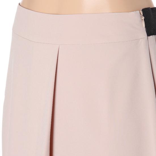 Olgangdijainseutyudio Asymmetrical Elastic Waist Skirt Pants Wide Pants