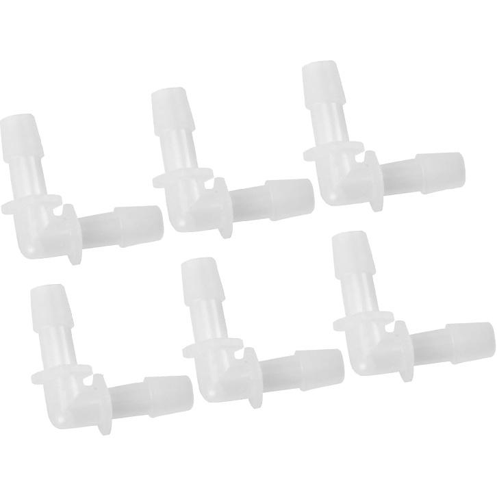 

6Pcs Automotive Vacuum Tubing Connector - Car 90 Degree 9.5mm / 3/8 l Shaped Vacuum Tubing Connector Assortment 2 Way Vacuum Line Fittings -