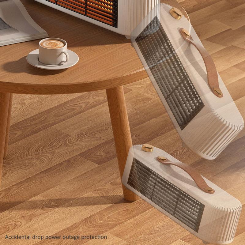 Mini tichý přenosný stolní počítač Úspora energie PTC keramický prostorový vzduch horkovzdušný ventilátor s rukojetí pro kancelářské domácnosti